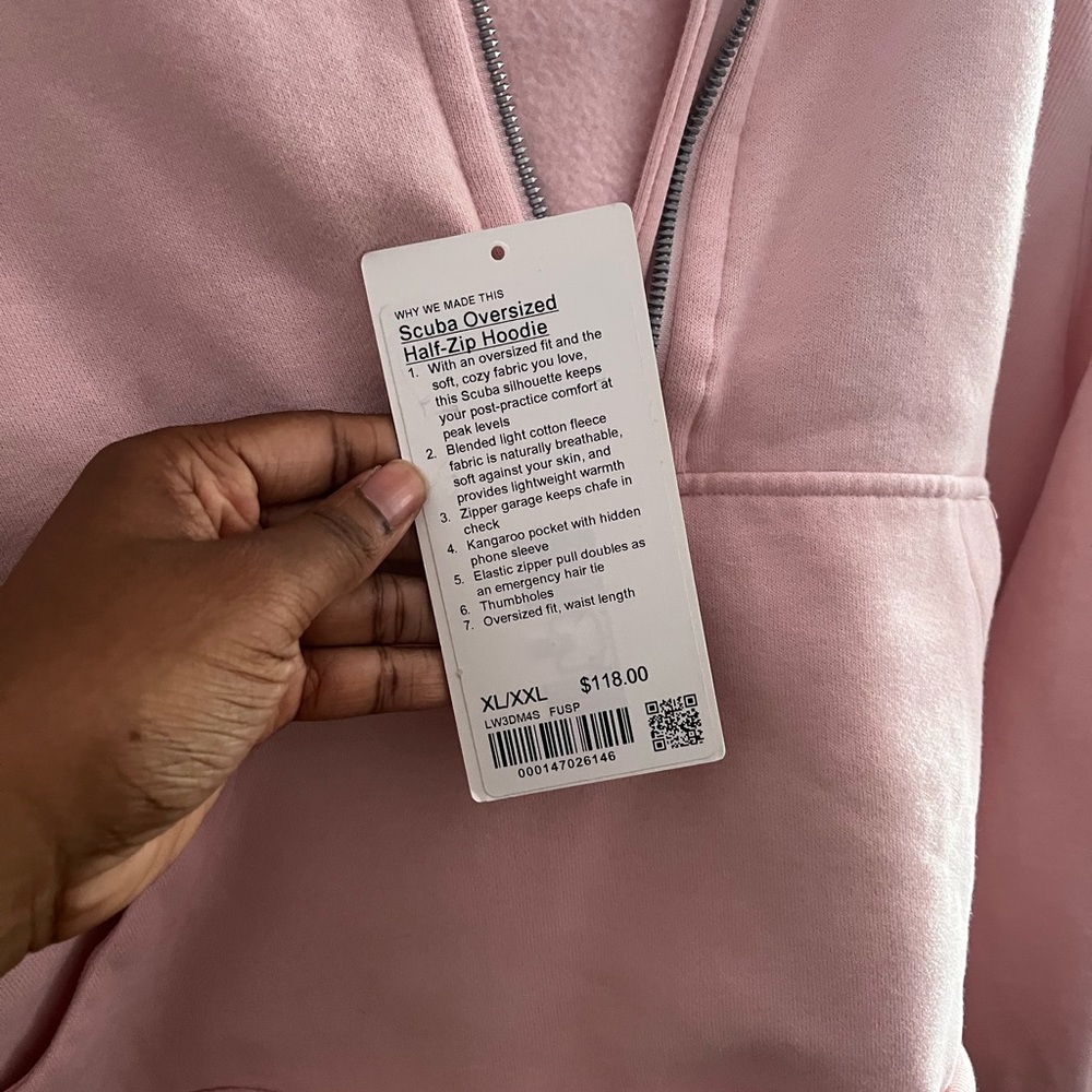 Pink Lululemon Scuba Hoodie